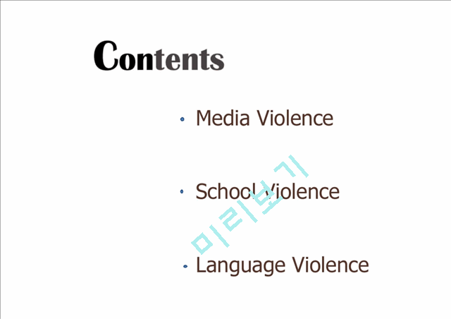 Media,School,Language Violence   (2 )